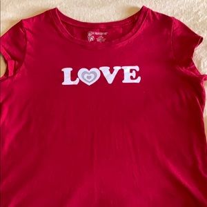 Red “LOVE” t shirt (juniors)